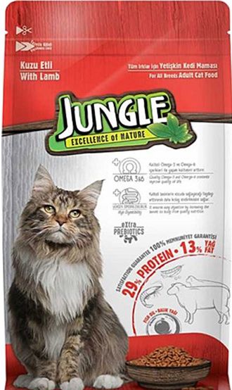 Сухой корм для взрослых кошек Jungle Lamb 500 г
