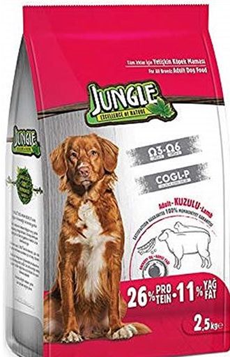 Сухой корм для взрослых собак Jungle Lamb 2,5 кг SKT:04/2022