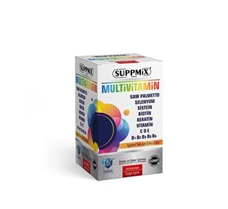 Suppmix Multivitamin Saw Palmetto Biotin 60 Tablets