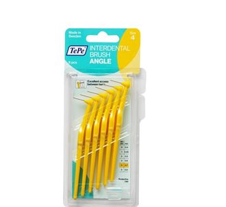 TePe Длинная ручка Межзубные ершики угловая 4 номера желтая 0,7 мм T121