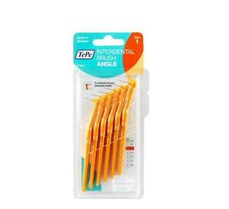 TePe Длинная ручка Межзубные ершики угловая номер 1 оранжевая 0,45 мм T118