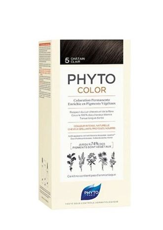 Травяная краска для волос Phyto Phytocolor - 5 - Светлый каштан