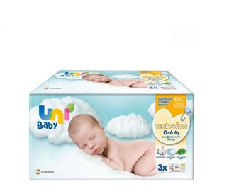 Uni Baby Влажные салфетки для новорожденных 3 шт. упаковка Advantage 40 x 3 шт.