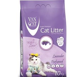 Vancat Мелкозернистый наполнитель для кошачьего туалета с ароматом лаванды 10 кг