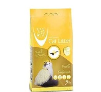 Vancat Мелкозернистый наполнитель для кошачьего туалета с ароматом ванили 5 кг