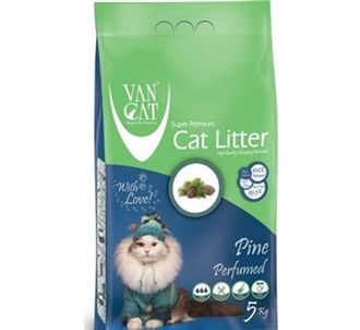 Vancat Сосновый ароматизированный мелкозернистый наполнитель для кошачьего туалета 5 кг