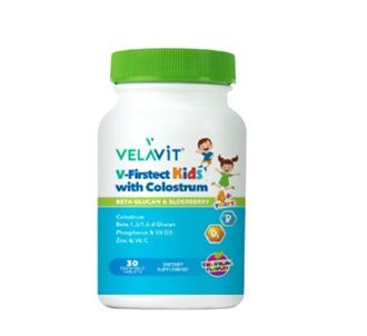 Velavit V-Firstect Kids с колострумом 30 жевательных таблеток