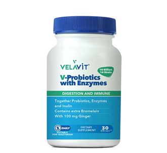 Velavit V-Probiotics With Enzymes 30 Capsules