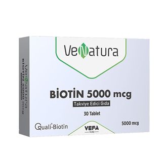 VeNatura Биотин 5000 мкг Дополнительное питание 30 таблеток