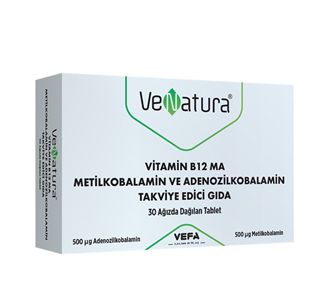 Венатура Витамин В12 Ма Метилкобаламин и Аденозилкобаламин 30 таблеток