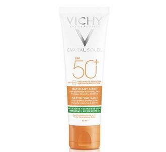 Vichy Capital Soleil SPF 50+ Матирующий солнцезащитный крем для лица 50 мл