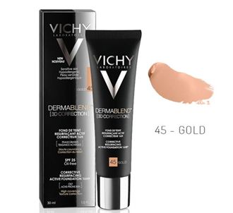 Vichy Dermablend 3D Correction SPF25 Oil-Free Foundation Gold 45 30ml
