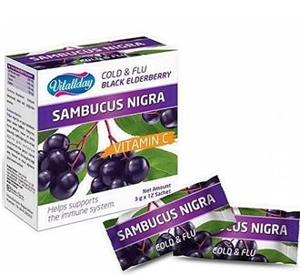 Vitallday Sambucus Nigra Black Elderberry Витамин C 2 г x 12 саше