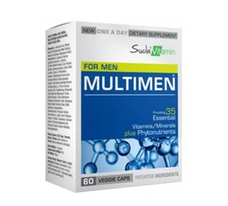 Vitamin Multimen Mens Multivitamin 60 травяных капсул в воде