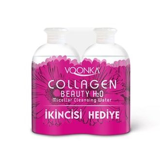 Voonka Collagen Beauty H2O Micellar 500 мл 2-й подарок Мицеллярная очищающая вода