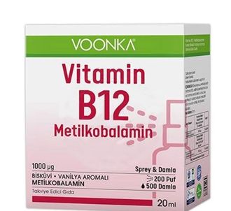 Voonka Витамин B12 метилкобаламин оральный спрей-капли 20 мл