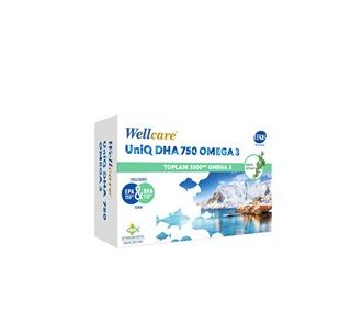 Wellcare UniQ DHA 750 Omega 3 30 капсул