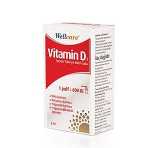 Wellcare Витамин D3 600 МЕ 5 мл спрей