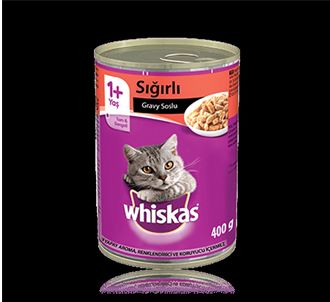 Whiskas Говядина 400 г консервированный корм для взрослых кошек