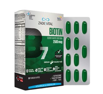 Zade Vital Biotin 30 мягких капсул - блистер
