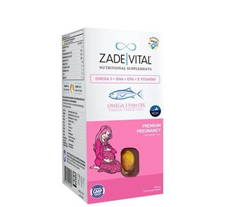 Zade Vital Omega 3 Fish Oil Premium Pregnancy Supplementary Food 50 Capsules