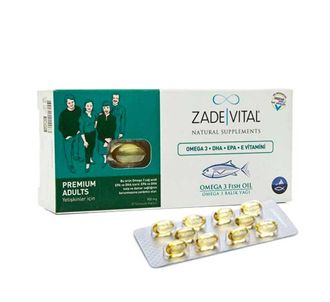 Zade Vital Omega 3 Premium Adults 30 Capsules Рыбий жир