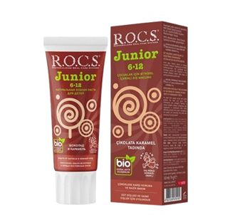 Зубная паста ROCS Junior 6-12 лет - со вкусом шоколада и карамели 60 мл